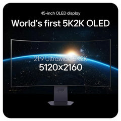 LG Ultragear 45 Inch 165Hz WUHD Curved OLED Gaming Monitor, 45GX950A-B.AEK