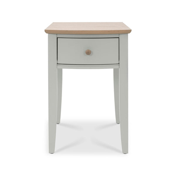 Bentley Designs Whitby Scandi Oak & Grey One Drawer Nightstand, 2 Pack