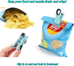 12 Pack Chip Clips, Bag Clips, Magnetic Clips, Chip Clips Bag Clips Food Clips, Bag Clips for Food, Clips for Food Packages, Chip Bag Clip, Food Clips, Magnet Clips, Bread Clips, Clips for Fridge