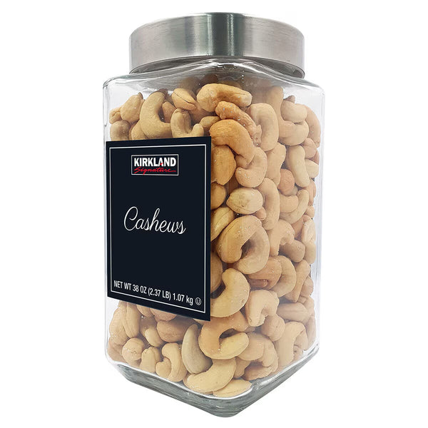 Kirkland Signature Salted Cashews Jar, 1.07Kg