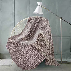 Monte & Jardin Printed Velvet Throw in 3 Designs, 152 X 177 Cm