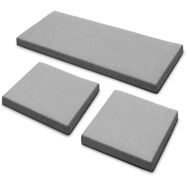 3pcs Replacement Outdoor Seat Cushion Pads for Rattan Furniture Water Resistant and Lightweight Patio Furniture Chair Padding