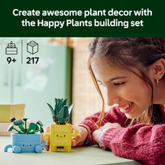 LEGO Botanicals Happy Plants Toy - Crafts Kit for Kids Incl. 2 Artificial Plants with 2 Colourful Flower Pots & Interchangeable Cartoon Faces - Nature Gifts for 9+ Year Old Girls & Teens - 10349