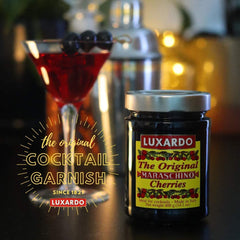 Luxardo Maraschino Cherries 400G (14.1 Oz) | Candied Marasca Cherries Soaked in Luxardo Marasca Cherry Syrup | the Ultimate Cocktail Cherry, Used in the Worlds Best Bars