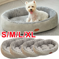 Luxury Soft Washable Pet Bed - Plush Warm Dog & Cat Cushion with Rounded Edges, Cozy Modern Bed for Small to Large Pets, Durable Easy-Clean Fabric, S/M/L/XL Sizes, Indoor/Outdoor Use, No Assembly Required, Ideal for Puppies & Kittens, Puppy Bed