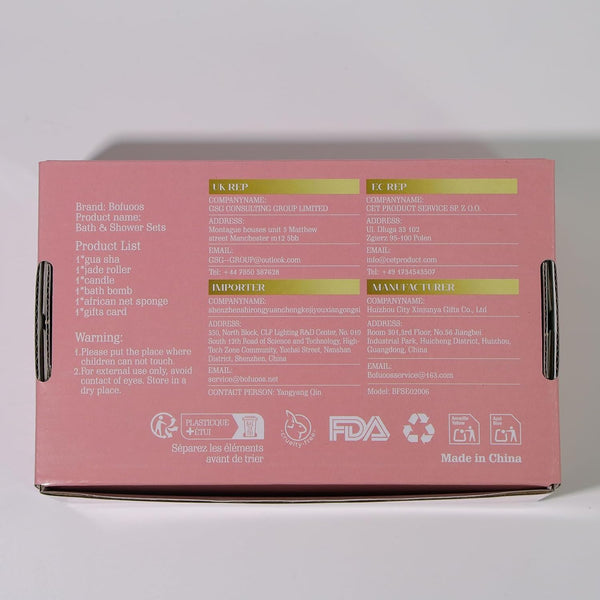 Bofuoos Spa Gifts for Women with Bath Bombs, Gua Sha Facial Tools, Face Roller, Candle, African Net Sponge, Luxurious Self Care Birthday Gifts for Her, Christmas Stocking Fillers 2025