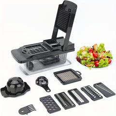 7-blade Manual Slicer Made of Stainless Steel Material for Household Fruits, Vegetables, Onions, Potatoes, Vegetable Separation and Cutting Tools, Kitchen Tools, Holiday Gifts