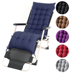 1pc Breathable Ventilated Sun Bed Recliner Bench Cushion with Waist Support, Thick Garden Seat Pad 162*52*10cm, Multi-Color Options, Long Bench, Seat Cushion, Contemporary Style