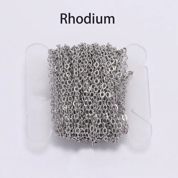 5 M/Lot Gold/Bronze Plated Necklace Chain for Jewelry Making Findings DIY Necklace Chains Materials Handmade Supplies