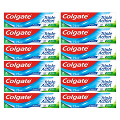 Colgate Triple Action Toothpaste, 12 X 75Ml