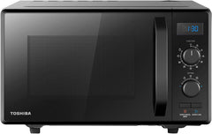 Toshiba 800W 23L Microwave Oven with Digital Display, Auto Defrost, One-Touch Express Cook, 6 Pre-Programmed Auto Cook Settings, and Easy Clean - Stainless Steel Door Handle Microwave - ML-EM23P(SS)