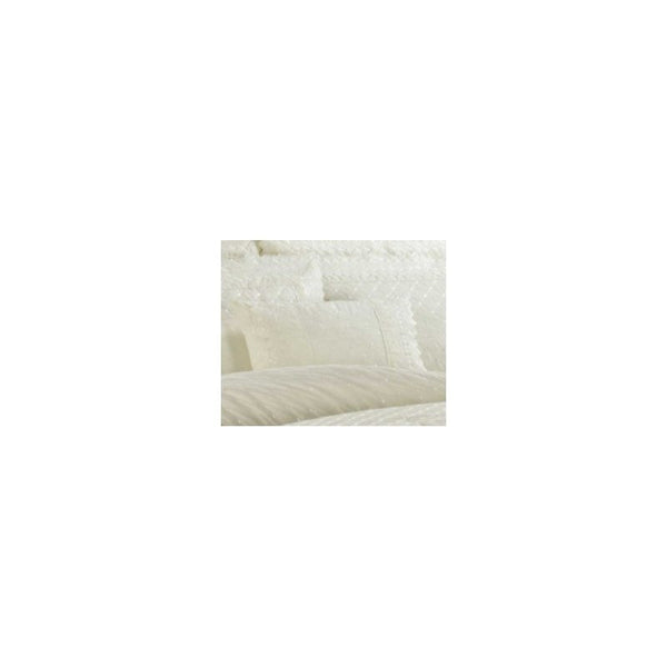 Serenity Stitch Broderie Anglaise Lace Trim | 2 Options Available: 50 X 30Cm Boudoir Cushion & Pair of Pillowcases | Available in 2 Colours | UK Based Brand | Fast Dispatch from UK Fulfillment Centre