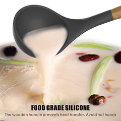 12 Silicone Kitchen Utensil Set, Non Stick Baking Cooking Utensils Cooking Spoon Tools