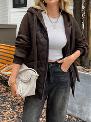New Autumn And Winter Thickened Warm Jacket with a Loose Fit And Hood