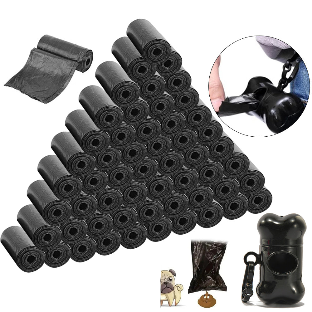 1200pcs/60 rolls Thickened Pet Poop Bag, Easy to Clean, , Perfect for Dog Poop, Pet Poop Bag|Playful Design|Leak Proof Material, Bagp Waste Bags with Dispenser UK
