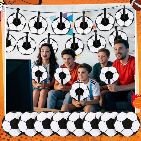 5pcs Foldable Handheld Soccer Fan, Essential for Fans, Party Decoration, Summer Gift, Viewing Must-Have, Cheer for Football, NORTH AMERICA 26 THE WORLD MEETS IN 26
