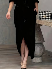 Two-Piece Set for Women Featuring an Elegant Blouse And a Skirt (LL168)