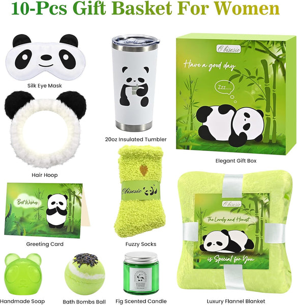 Luxury 9-Piece Gift Set,Spa Gift Basket Set,Women'S Care Set,Creative, Suitable for Birthdays,Mother'S Day,Valentine'S Day,And Christmas,Including Blankets,Tumbler,And Scented Candles.