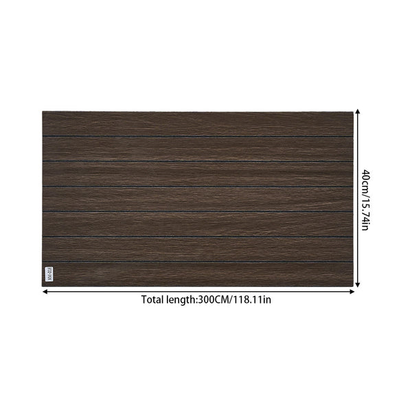 1pc 3D Imitation Wood Grain Grille Wall Panels, 300*40cm, Self-adhesive Vertical Stripe Wall Stickers, Peel and Stick, TV Background Decoration Stickers for Bedroom and Living Room, Kitchen and Bathroom Wall Renovation Stickers, Ideal for Renovating Livin