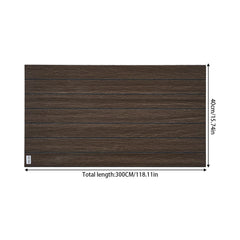 1pc 3D Imitation Wood Grain Grille Wall Panels, 300*40cm, Self-adhesive Vertical Stripe Wall Stickers, Peel and Stick, TV Background Decoration Stickers for Bedroom and Living Room, Kitchen and Bathroom Wall Renovation Stickers, Ideal for Renovating Livin