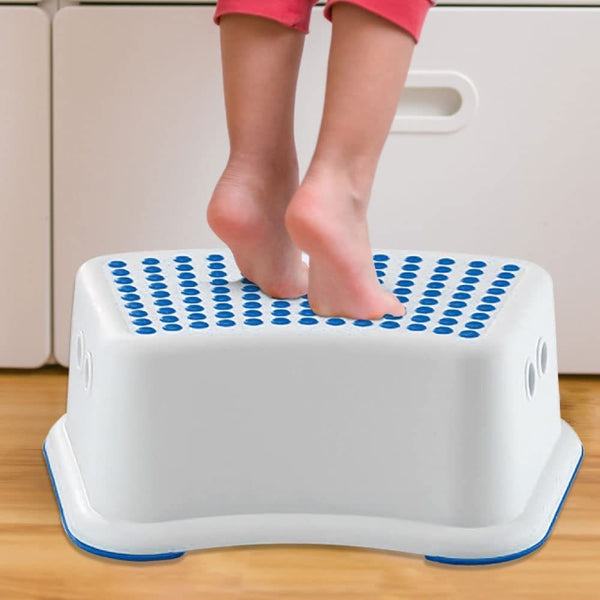 Plastic Child Foot Step Stool Anti-Slip Cover on Top For Children Practical Non-Slip Toilet Step | Toilet Steps For Toddlers | Step Stool | Toddler Step Stool | Toilet Seat & Step, Toilet Stool