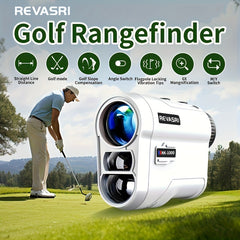 REVASRI Golf Rangefinder with Slope And Pin Lock Vibration, External Slope Switch for Golf Tournament Legal, Rangefinders with Rechargeable Battery 914.4meter Laser Range Finder