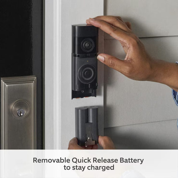 Ring Video Doorbell plus (2Nd Gen) with Chime (3Rd Gen) and Additional Quick Release Battery