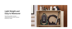 Midea Eureka Apollo Bagless Canister Vacuum Cleaner, Lightweight Cylinder Vacuum Cleaner with Single Cyclone System, 800W Efficient Motor, 2.2L Dust Container - Perfect for Maintaining Clean Carpets and Hard Floors in Condos and Homes, Pet Hair Cleanup, G