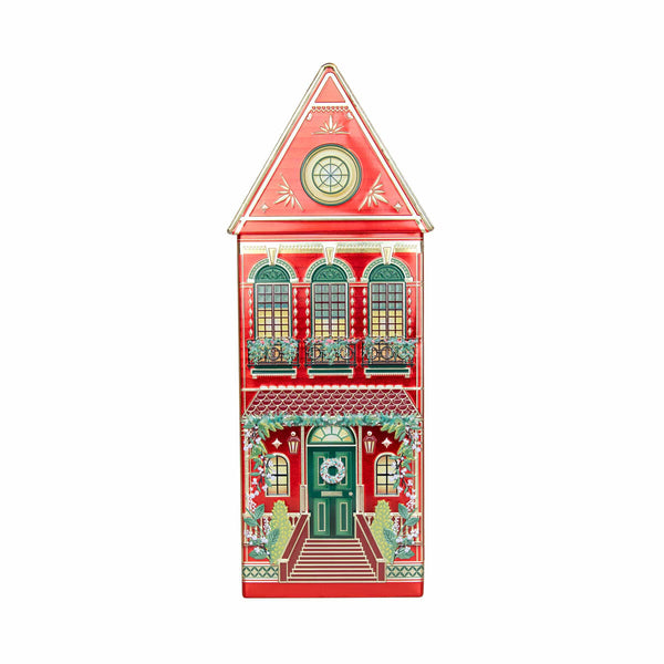 The Silver Crane Co Winter Festive Houses Speculoos Cookies, 345G in 3 colors