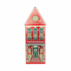 The Silver Crane Co Winter Festive Houses Speculoos Cookies, 345G in 3 colors