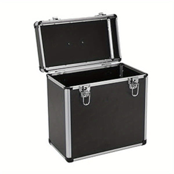 Vinyl Record Storage 12, LP Case Album Collection DJ Carry Storage Cases Lockable Box LP Case Vinyl Record Storage Carry Box Holds up to 50pcs Albums Record Collection Chest
