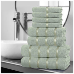 8pcs Egyptian Cotton Towel Set | Quick-Drying & Highly Absorbent
