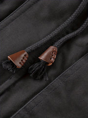 Men'S Thick Mid-Length Jacket with a Hood, Winter Parka for Warmth, Suitable for Outdoor Casual Wear, Featuring a Zip And Multiple Pockets, with a Removable Hat