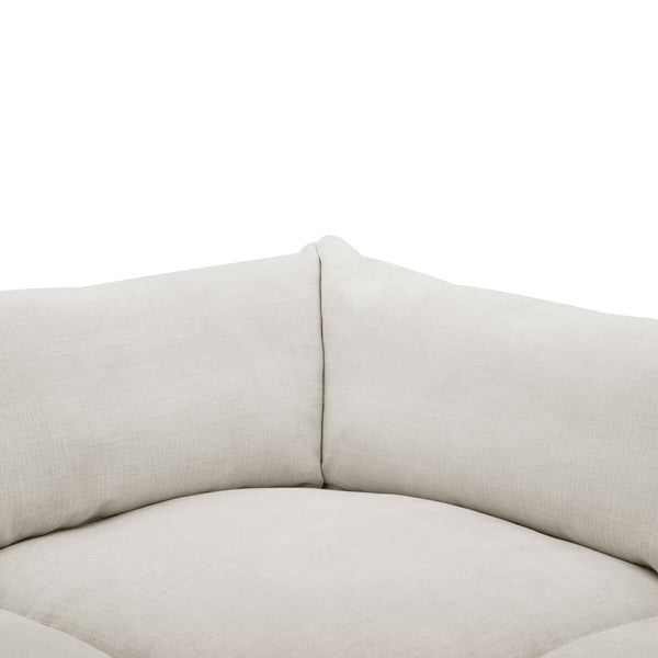 Aiden & Ivy Holley Beige Fabric 5 Piece Modular Sofa