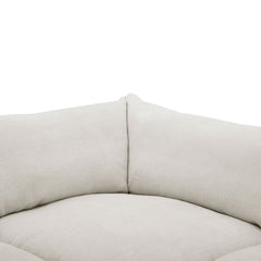Aiden & Ivy Holley Beige Fabric 5 Piece Modular Sofa