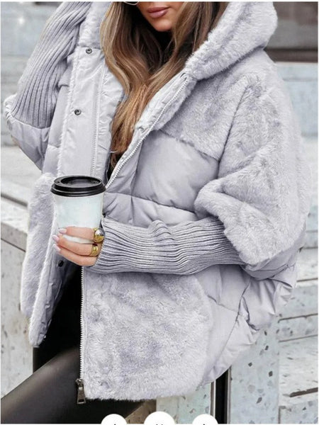 Women's Loose-Fit New Patchwork -Padded Coat for Autumn & Winter