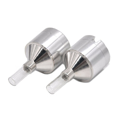 Metal Powder Hand Spice Mill Funnel Food Container Kitchen Tools Herb Grinder Hand Crusher with Glass Snuff Bottle