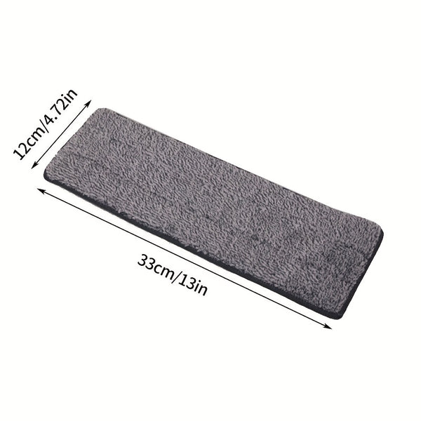10pcs Dual-Head Mop Replacement Heads - High Absorbent Microfiber Reusable & Disposable Mop Pads, 33x12cm Large Size for Home & Commercial Use, Durable Easy-Clean Floor Mop Heads with Efficient Absorbency, Compatible with Standard Mops (Ideal for Hardwood