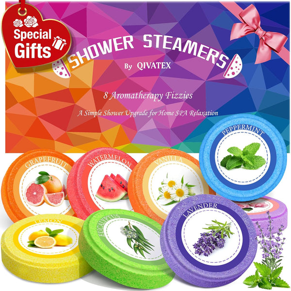 Gifts for Men: Shower Steamers Aromatherapy Men Birthday Gifts, Self Care Bath Bombs SPA Stress Relief, Gifts for Valentines, Thanksgiving, Christmas, Advent Calendar 2025 (8 Pack)