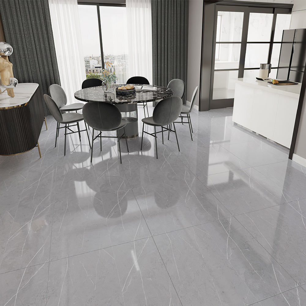LIVINGANDHOME 24PCS Peel and Stick Non-slip Floor Tiles - 12