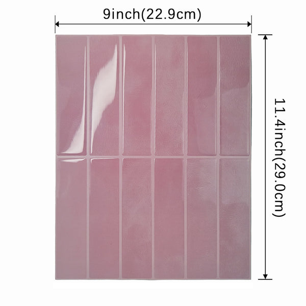10 Sheets 1mm Thickness Tiles Self Adhesive Wall Tiles, Tile Stickers for Kitchen & Bathroom, Stick on Tiles, Peel and Stick splashback 29cm x 22.9cm