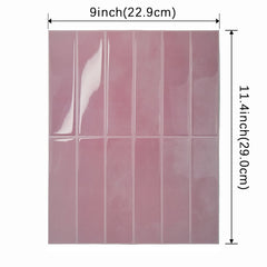 10 Sheets 1mm Thickness Tiles Self Adhesive Wall Tiles, Tile Stickers for Kitchen & Bathroom, Stick on Tiles, Peel and Stick splashback 29cm x 22.9cm