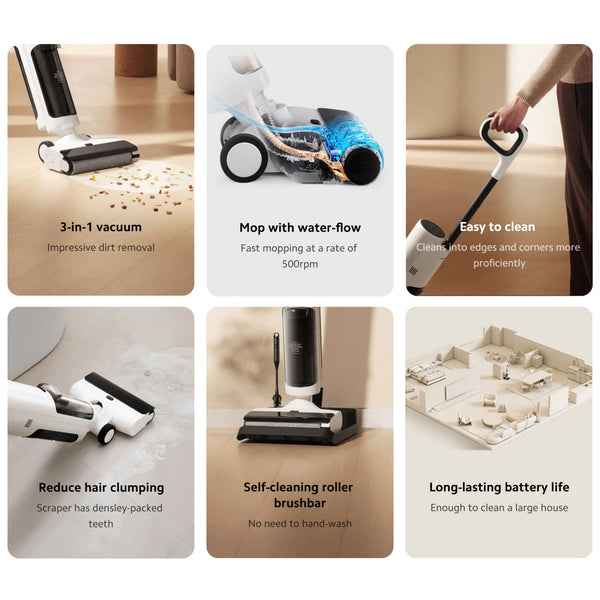 Xiaomi Truclean W20 Wet Dry Vacuum,2500mah High-Capacity Battery15000pa Powerful Automatic Suction,Large-Capacity Water Tank,Powerful Cleaning And Mopping