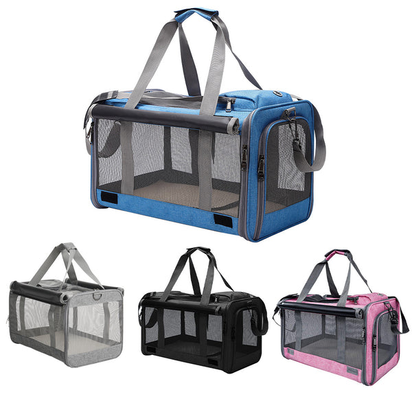 Large Pet Carrier Bag Portable Soft Fabric Fold Dog Cat Puppy Travel Bag in UK