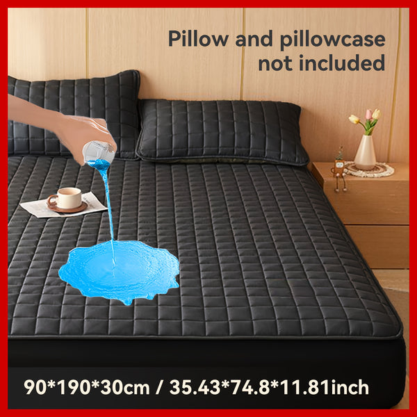 1pc Multicolor Mattress Protector, No Pillowcase And Insert Included, Soft Comfort Solid Color Fitted Sheet Bedding Cover, Minimalist Breathable Bedspread Suitable For Bedroom And Guest Room, Reusable Underpads