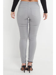 MYT Womens Chino Trousers Ladies Skinny Fit Super Stretch Office Work Casual Chinos Waist Size UK 6-18