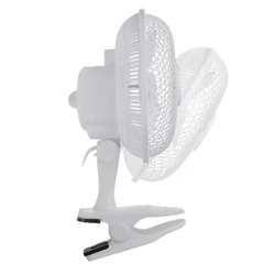 6 Inch Clip on Fan - 2 in 1 design with 2 Speeds,with Strong Airflow | Mini Plug in Silent Desk Fan, Ideal fan for Bed& Desktop