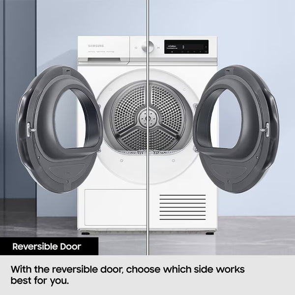 Samsung Series 5 DV90CGC0A0AEEU, 9Kg Heat Pump Tumble Dryer, A++ Rated in White