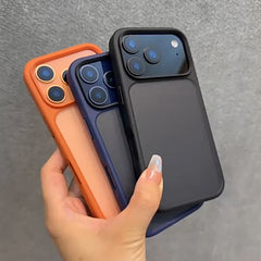 Phone Case - Luxury Matte Orange Shockproof Case for Iphone 17 Pro Max 17 Pro Transparent Back Cover Anti-Scratch Protective Phone Case