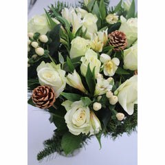 38 Stem Majestic White Christmas Bouquet